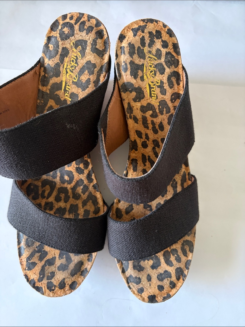 Lucky Brand, Magnolia wedge sandals, 8 1/2  EUC